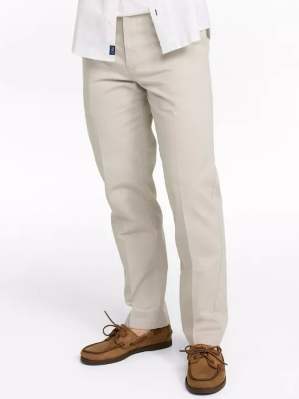 LL Bean Mens Double L Chino Pants Wrinkle Free Classic Fit Plain Front 35x32(31)